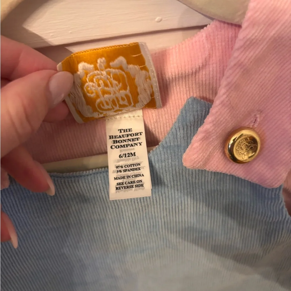 The Beaufort Bonnet Company Pink and Blue Jumper Dress - Picture 3 of 3